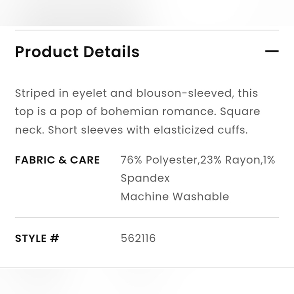 LOFT Striped Smocked Drape Sleeve Top - Picture 9 of 9